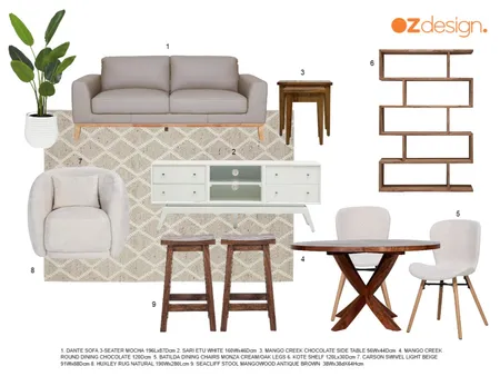 Donna Margetts - Living & Dining 2 Interior Design Mood Board by Oz Design Furniture on Style Sourcebook
