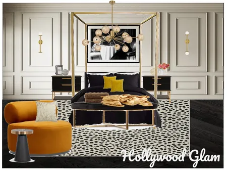 Hollywood Glam Bedroom Sample Interior Design Mood Board by haileyfazzino on Style Sourcebook