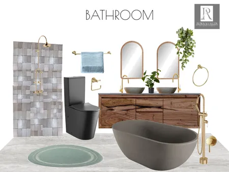 Vintage Black Bathroom Interior Design Mood Board by Rebekah A on Style Sourcebook
