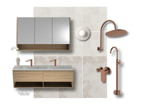 Soft Subtle Bathroom Interior Design Mood Board by Gaylene Drew Designs on Style Sourcebook