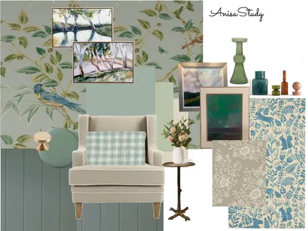 Ebrahim Anisa's Study Interior Design Mood Board by Georgie Webber Interiors on Style Sourcebook