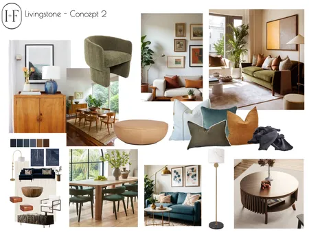 Livingstone - Concept 2 Interior Design Mood Board by Ivy + Finch Design on Style Sourcebook