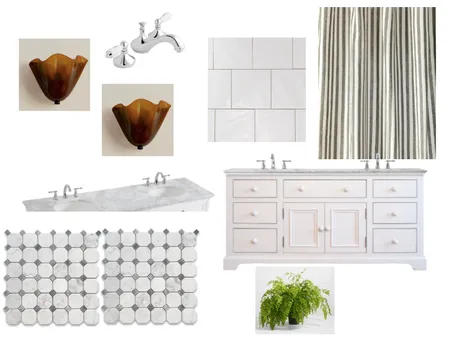 Hall Bathroom plans Interior Design Mood Board by Annacoryn on Style Sourcebook