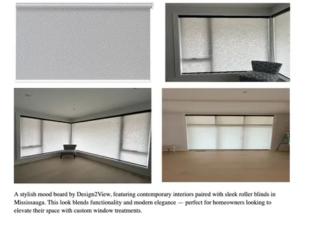 Modern Interiors with Roller Blinds – Design2View Mississauga Interior Design Mood Board by Design2View Blinds & Window Covering on Style Sourcebook