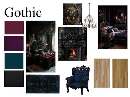 Gothic Interior Design Mood Board by brittanybrennemandesigns on Style Sourcebook