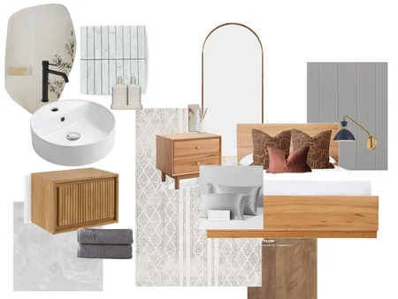 Grey and Neutral Bedroom and Bath Interior Design Mood Board by theresa_maris on Style Sourcebook
