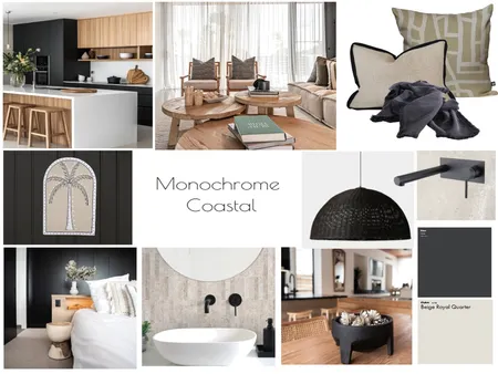 Monochrome Coastal Interior Design Mood Board by TDS on Style Sourcebook