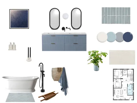Bath First Floor Interior Design Mood Board by Riya G on Style Sourcebook