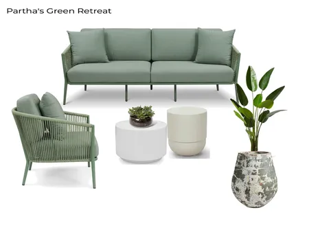 Partha's Green Retreat Interior Design Mood Board by NookNest Pty Ltd on Style Sourcebook