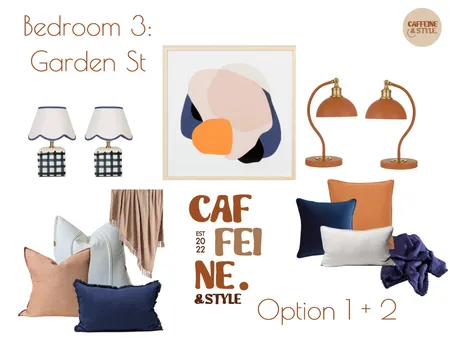 Bedroom 3 - Garden St (V2) Interior Design Mood Board by Caffeine and Style Interiors - Shakira on Style Sourcebook