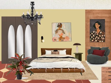Спальня художницы Interior Design Mood Board by Люля on Style Sourcebook