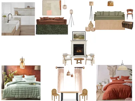 дизайн дома в цвете зеленый и терракота Interior Design Mood Board by nata1975 on Style Sourcebook