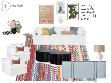 Living Room Interior Design Mood Board by Ivy + Finch Design on Style Sourcebook