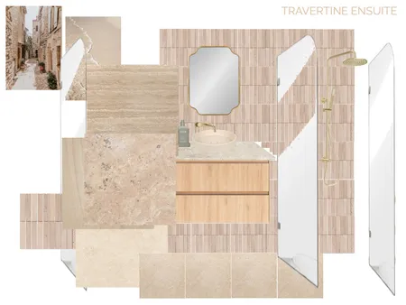 Travertine Ensuite Interior Design Mood Board by Bex Elliott Interior Designer on Style Sourcebook