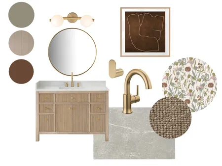Clark Ave - Guest Bath Interior Design Mood Board by Sarah Beairsto on Style Sourcebook