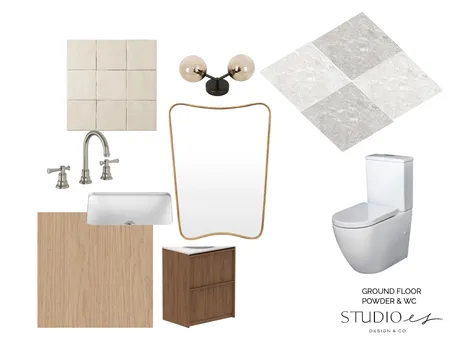 POWDER & WC Interior Design Mood Board by Studio es Design and Co. on Style Sourcebook
