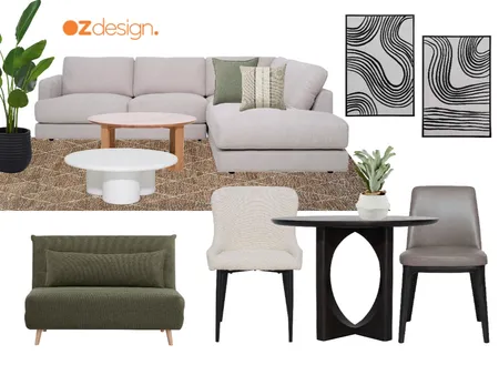 Living and Dining Interior Design Mood Board by Oz Design Furniture on Style Sourcebook