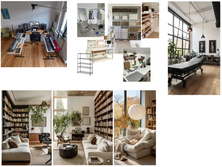 Tattoo/Art/Instrument/Library/Depop Room Interior Design Mood Board by childishgohmbino on Style Sourcebook