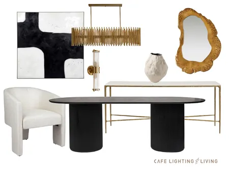 Dining Luxe Interior Design Mood Board by CAFE LIGHTING & LIVING on Style Sourcebook