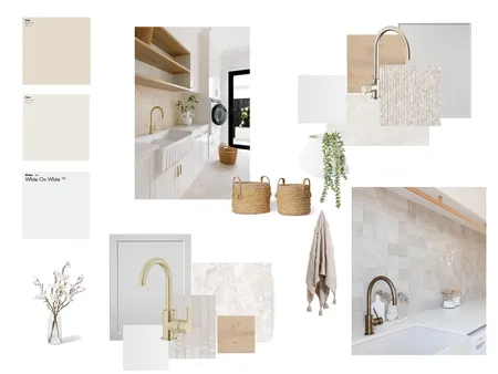 Laundry concept beige Interior Design Mood Board by Salty Interiors Co on Style Sourcebook