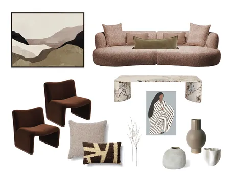 Mocha Moody Interior Design Mood Board by hauss of styling on Style Sourcebook