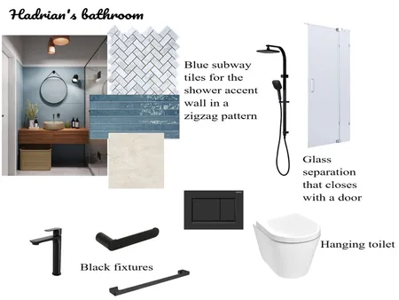Hadrian's bathroom Interior Design Mood Board by Feez on Style Sourcebook