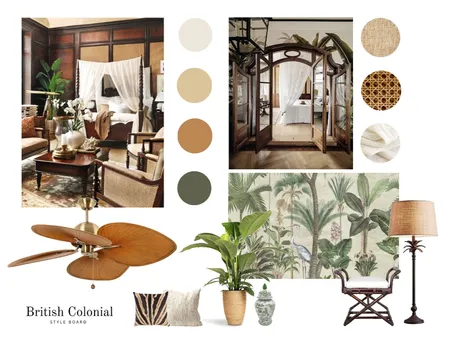 British Colonial Interior Design Mood Board by Renee Wratih on Style Sourcebook