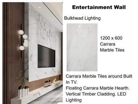 Marks Entertainment Wall Interior Design Mood Board by staged design on Style Sourcebook