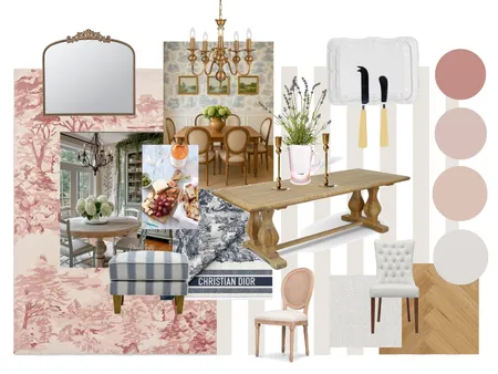 French Provincial Dining Room Mood Board Interior Design Mood Board by Nicola Vanessa on Style Sourcebook