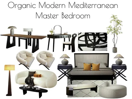Organic Modern Mediterranean Master Bedroom Interior Design Mood Board by al1168ster@gmail.com on Style Sourcebook