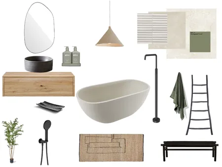 Sample Board Bathroom Interior Design Mood Board by Kailee Louise on Style Sourcebook