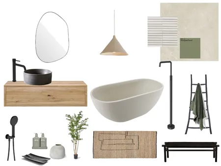 Sample Board Bathroom Interior Design Mood Board by Kailee Louise on Style Sourcebook