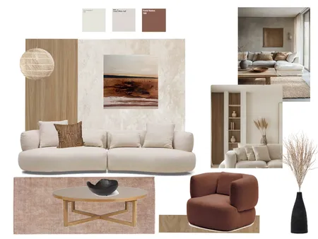Regina Living room v2- calm earthy organic coastal Interior Design Mood Board by Evolve Creative Interiors on Style Sourcebook