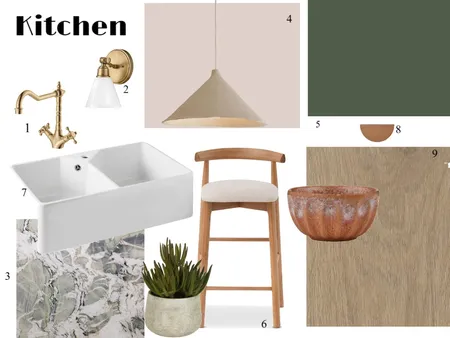 Mod 9 - Kitchen Sample Board Interior Design Mood Board by sineadsaunderscarroll on Style Sourcebook