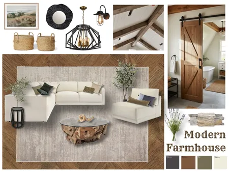 modern farmhouse Interior Design Mood Board by tiarayu on Style Sourcebook