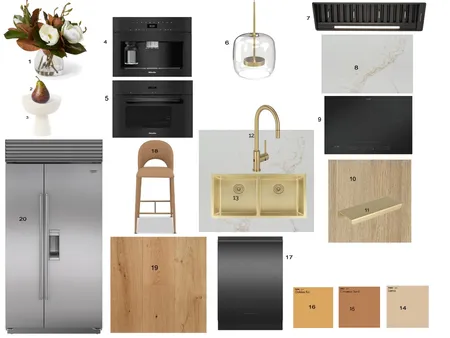 Kitchen Sample Board Interior Design Mood Board by Hoda Nozari on Style Sourcebook