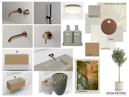 Main bathroom 5 Interior Design Mood Board by Raini Peters Interior Design + Styling on Style Sourcebook