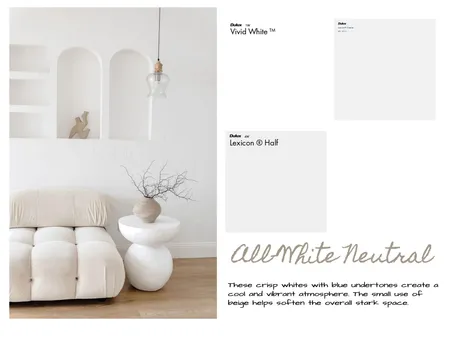 All White Neutral Interior Design Mood Board by addieobyrne on Style Sourcebook
