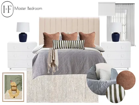 Master Bedroom Interior Design Mood Board by Ivy + Finch Design on Style Sourcebook
