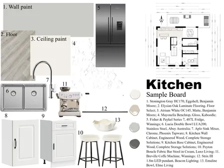 Kitchen Sample Board Interior Design Mood Board by HaylieC on Style Sourcebook