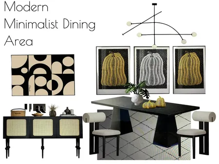 Modern Minimalist Dining Area Interior Design Mood Board by al1168ster@gmail.com on Style Sourcebook