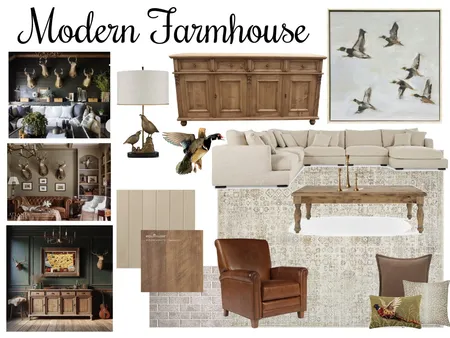 Living Room Modern Farmhouse Mood Board Interior Design Mood Board by Richtwinsmama on Style Sourcebook