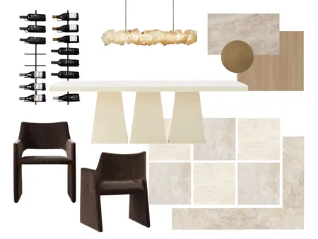 Arabian Ranches Dining Interior Design Mood Board by Hatti Interiors on Style Sourcebook
