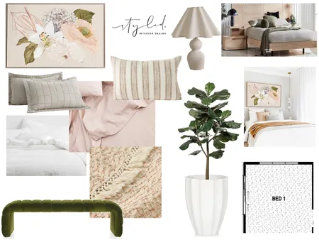 Gray - Bed 1 Interior Design Mood Board by Styled Interior Design on Style Sourcebook