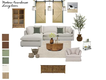 Modern Farmhouse living room Interior Design Mood Board by KateH02 on Style Sourcebook