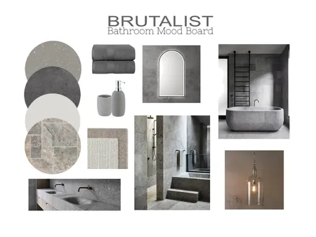 Brutalist Bathroom Mood Board Interior Design Mood Board by zoelwil on Style Sourcebook