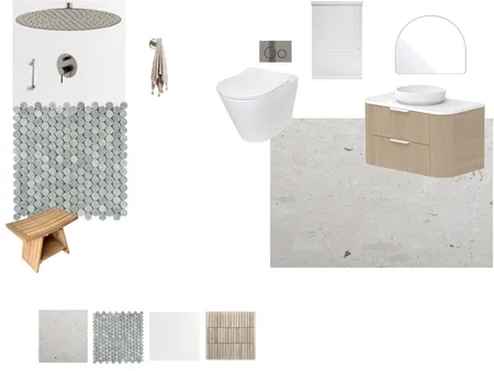 חדר רחצה הורים פ1 Interior Design Mood Board by itzhakimay