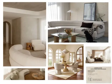 Chloe - Living & Dining Room Mood Board Interior Design Mood Board by SamarSh
