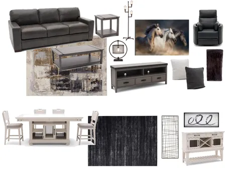 Lead Rental - Industrial Interior Design Mood Board by Beverly Zaske