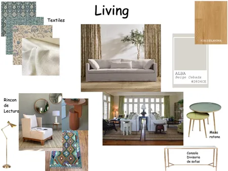 LIVING SECTOR RINCON DE LECTURA Interior Design Mood Board by BRAGA FUSTA on Style Sourcebook